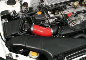 Subaru WRX STI Performance Air Intake - Perrin Performance - AFTA-MAF Intake Tube - Red - `02-`07 Subaru WRX STI Performance Air Intake - Perrin Performance - AFTA-MAF Intake Tube - Red - `02-`07